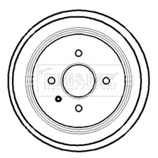 1x Brake Drum (Single) For