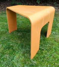 Ekornes Stressless Bentwood Table Beech (Two Available) vintage retro mcm