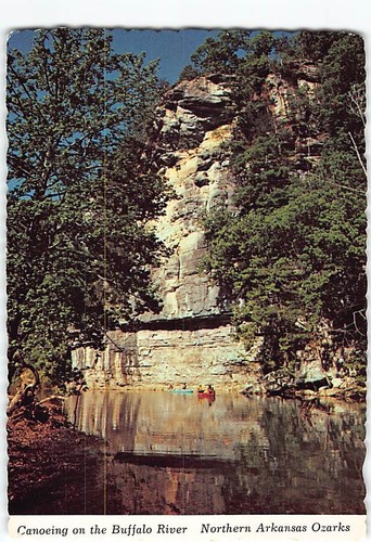 Postcard canoeing the - canoeing, on