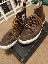 Converse All Star Hi Trainers Mens UK 10 EUR 44 Brown Leather
