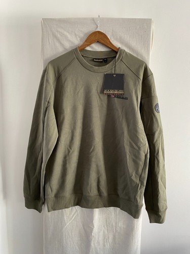 Napapijri khaki crew neck - napapijri,