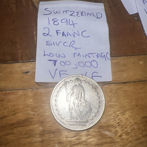 1894 switzerland francs - switzerland, 2