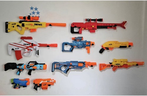 Nerf gun wall mount brackets - wall,