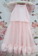 MONSOON  Pink Rose Tulle Bridesmaid Party Occasion Dress 9-10 £60 WORN ONCE