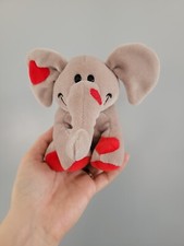 Tesco 2005 Love Heart Elephant Plush, Comforter, Soft Toy 