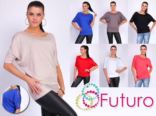 Ladies top with lace boat - ladies, neck