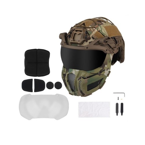 Tactical helmet steel mesh - helmet, w/steel