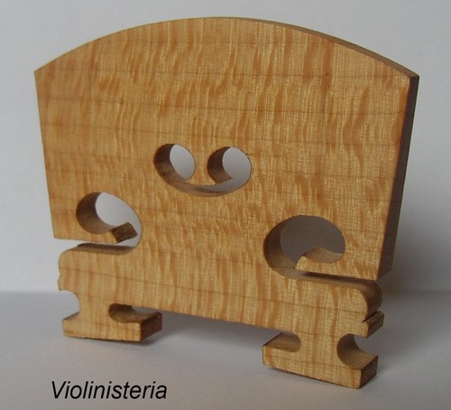 Violin bridge old - violin, flamed