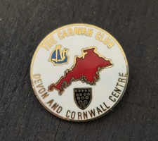 VINTAGE CARAVAN CLUB ENAMEL