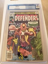 Defenders #55, CGC 9.0, Off White to White Pages, Red Guardian origin