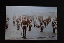 Military Photo Drum Corps on Parade with Drum Major