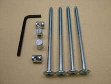 Bed / cot bolts 4 sets of M6 x