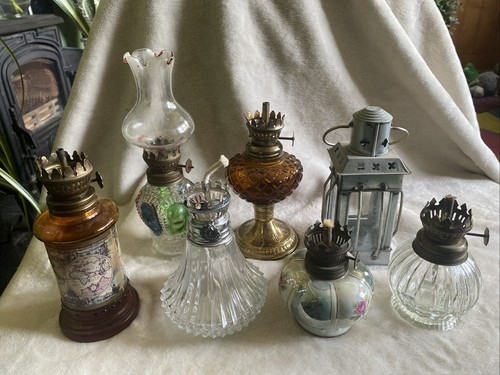 Job lot vintage miniature - job, oil
