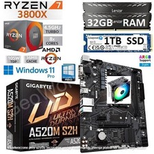 AMD Ryzen 7 3800X + 32GB RAM + 1TB SSD + GIGABYTE A520M Motherboard Bundle