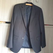 Hardy Amies Wool Navy Blue