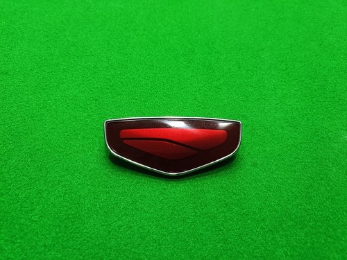 Red emblem badge grille - red,