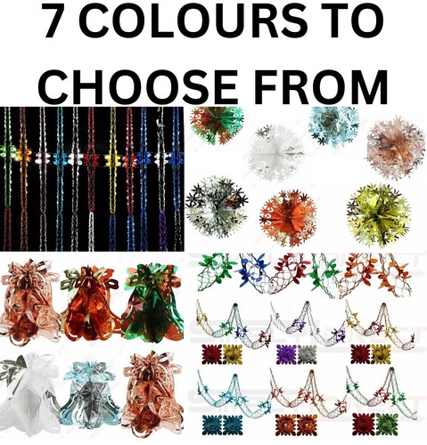 Christmas foil decorations - foil,