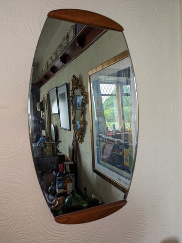 Vintageteak wall mirror danish - vintageteak,