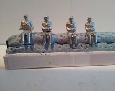 Dinky Toy military Driver +3 seated for 674 Austin Champ jeep NEW Unpainted