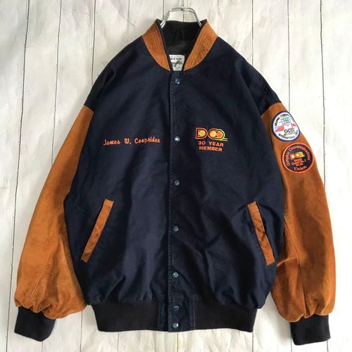 Varsity work jacket navy - jacket, l