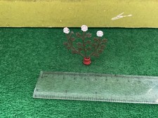 Vintage Britains Lead Floral Garden. 1930s White Chrysanthemum In Terracotta Pot