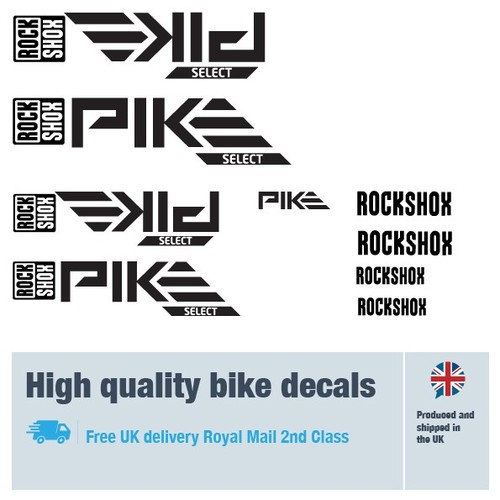 Rockshox pike fork decals - rockshox, with