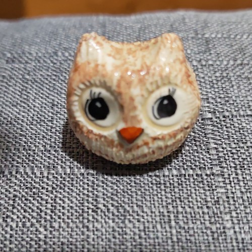 Vintage miniature owl figurine - vintage,
