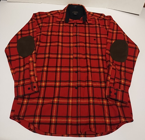 Pendleton red plaid flannel - red,
