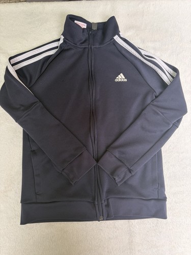 Boys adidas navy full zip - full,