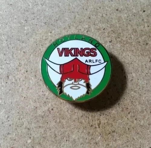 Hoyland vikings enamel rugby - hoyland,