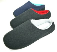 Mens Two-Tone Warm Plush Lined soft Foam House Slippers UK8/9 ,EU42/43