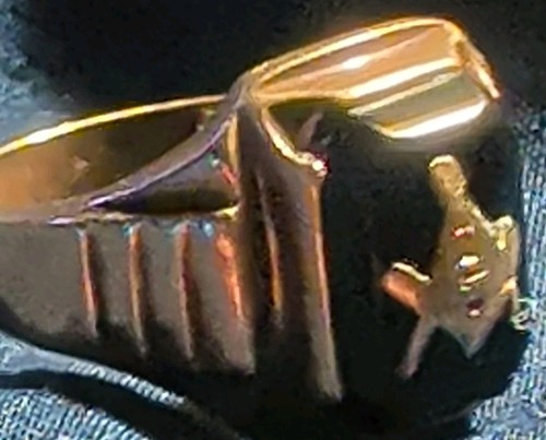 Masonic ring 10k - ring, gold