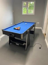 Tekscore Multi-Game Pool And Air Hockey Table 5ft With Accessories