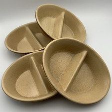 Individual Oven-to-Table Serving Dishes Divided Roasting Casserole T.G Green VTG