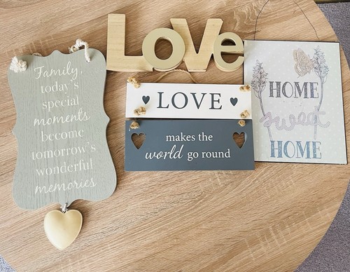 Wooden home kitchen - wooden, signs