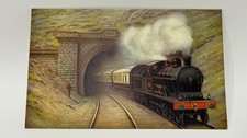 London North Western Railway 4-6-0 at Standedge Tunnel Yorkshire Postcard