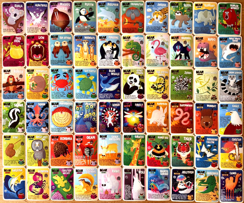 Yoyo bear animals cards - bear,