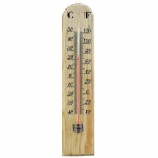 Traditional wooden thermometer - traditional,