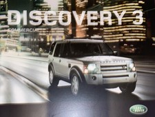 Land Rover Discovery 3 Commercial 2008 (2009 Model Year) UK Sales Brochure XS
