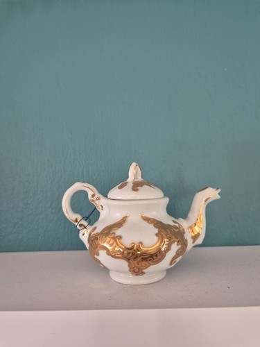 Porcelain art miniature - art, teapot