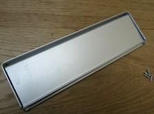 SPRUNG ALUMINIUM FACE FIX  LETTER BOX POSTAL PLATE COVER TIDY