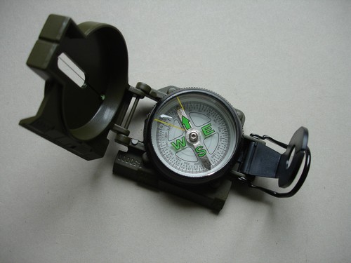 Military style lensatic - us,