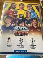 MATCH ATTAX  2021-2022   CHAMPIONS LEAGUE BINDER WITH  249 cards inc  MOM  100
