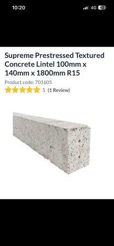 Concrete lintel supreme - concrete,