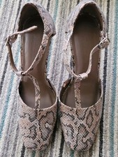 Next Size 7 Shoes T Bar Animal