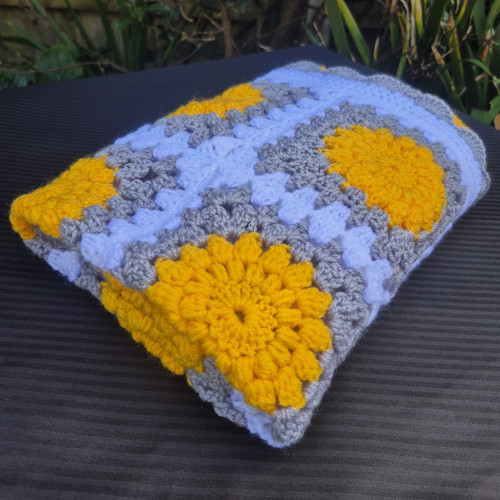 Handmade crochet granny square - handmade,