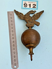 Antique Longcase grandfather Clock brass Eagle Finial Spire OLD clock Finial