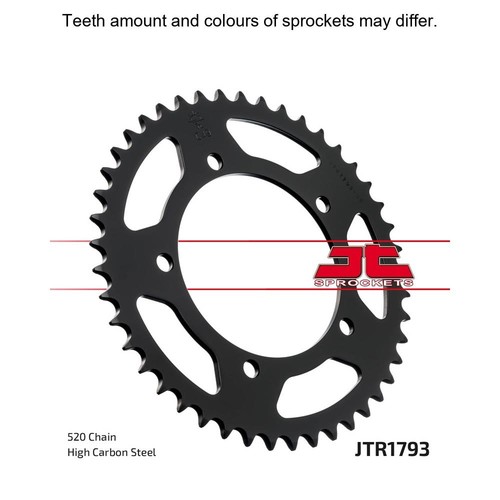 Steel rear sprocket - jt,