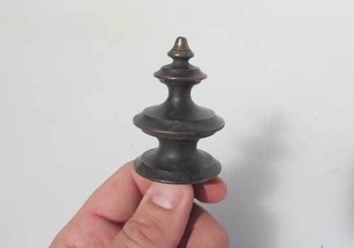 Antique brass furniture finial - antique,