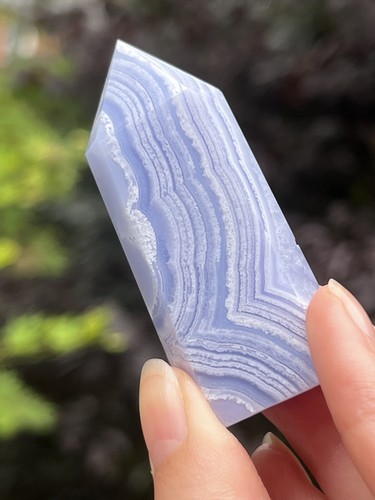 Blue lace agate - lace, crystal